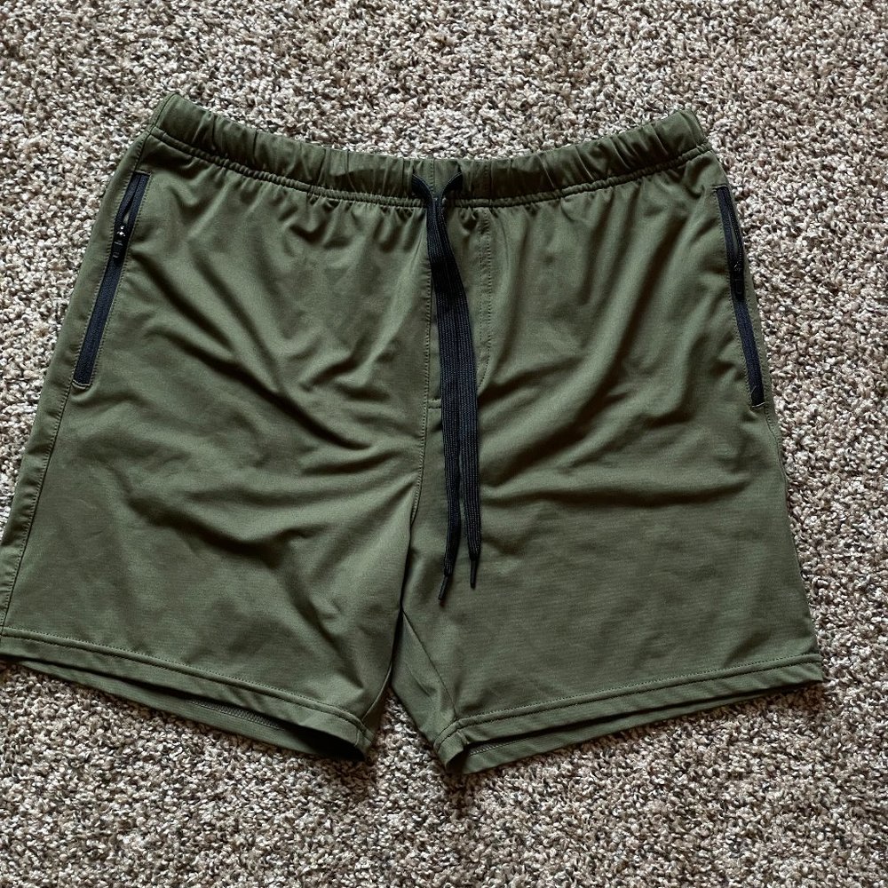 5in Green Athletic Gym Shorts